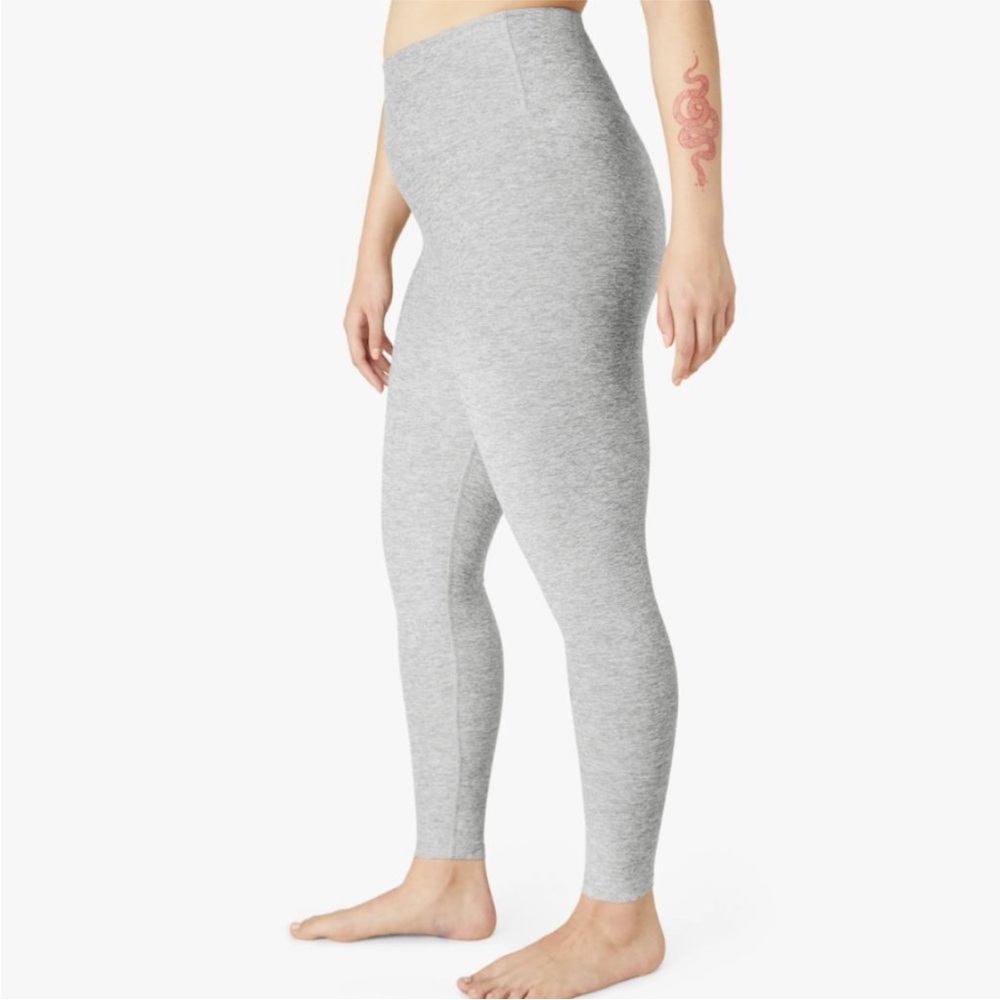 NWT Beyond Yoga Spacedye Caught In The Midi High Waisted Legging Medium Silver